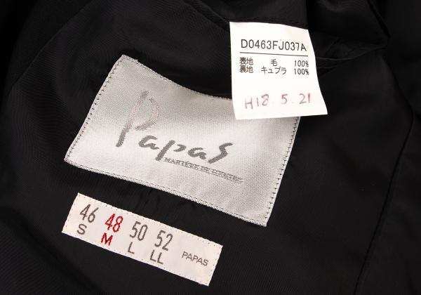 Papas Wool 2B Jacket Black Size 48M