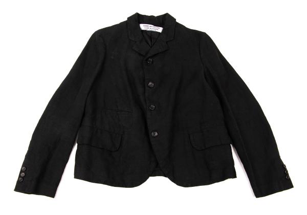 COMME des GARCONS Linen 4B Jacket Black Size S