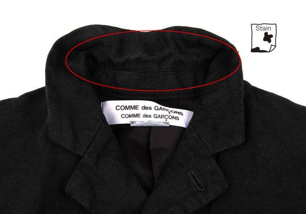 COMME des GARCONS Linen 4B Jacket Black Size S