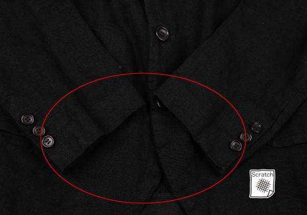 COMME des GARCONS Linen 4B Jacket Black Size S