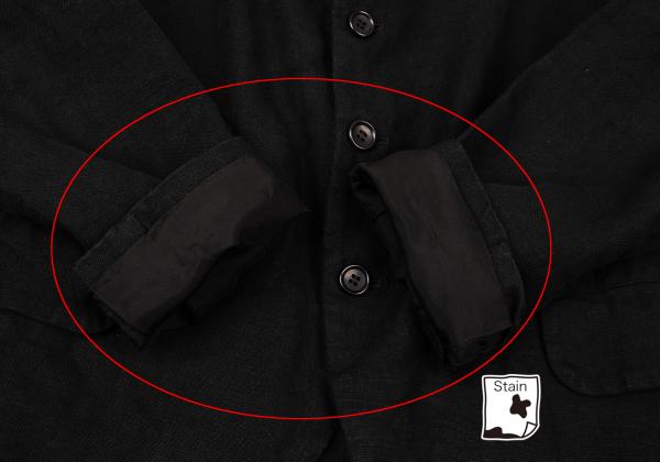 COMME des GARCONS Linen 4B Jacket Black Size S