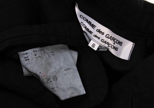 COMME des GARCONS Linen 4B Jacket Black Size S