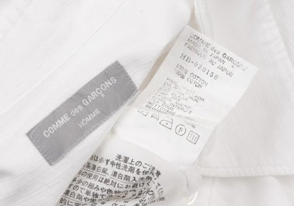 COMME des GARCONS HOMME Cotton Dobby Shirt White Size M