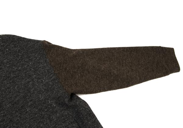 COMME des GARCONS HOMME Bicolor Wool Jacket Charcoal Size M