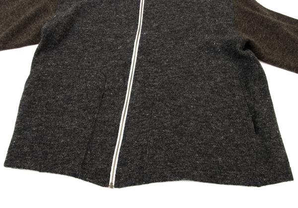 COMME des GARCONS HOMME Bicolor Wool Jacket Charcoal Size M