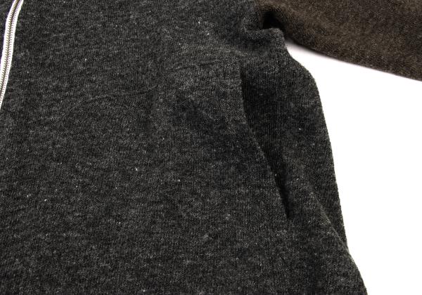 COMME des GARCONS HOMME Bicolor Wool Jacket Charcoal Size M