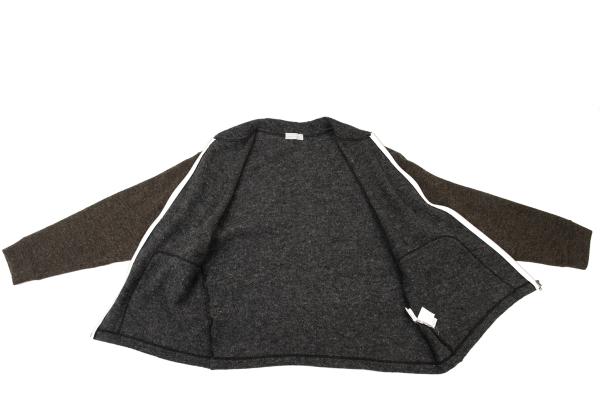 COMME des GARCONS HOMME Bicolor Wool Jacket Charcoal Size M