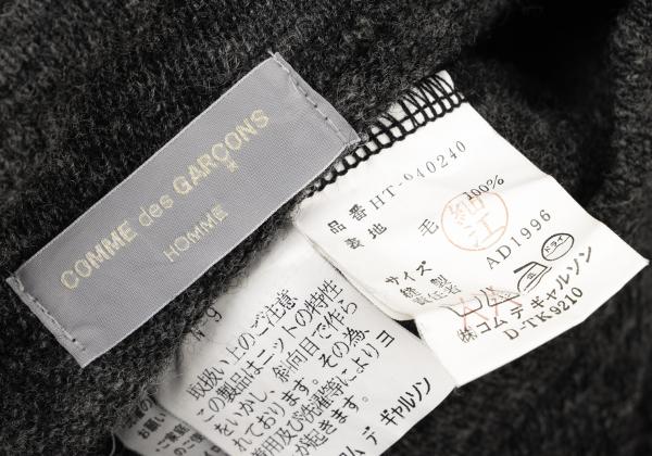 COMME des GARCONS HOMME Bicolor Wool Jacket Charcoal Size M