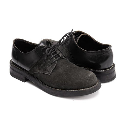 COMME des GARCONS HOMME Leather Suede Shoes Black Size 24cm