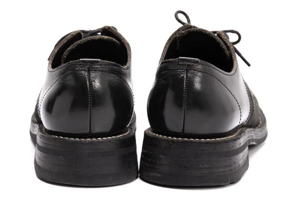 COMME des GARCONS HOMME Leather Suede Shoes Black Size 24cm