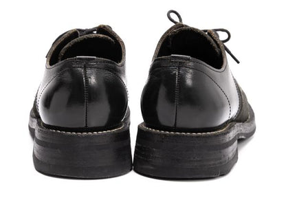 COMME des GARCONS HOMME Leather Suede Shoes Black Size 24cm