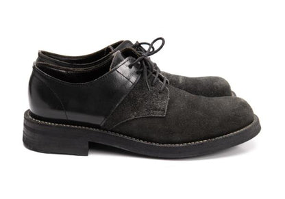 COMME des GARCONS HOMME Leather Suede Shoes Black Size 24cm
