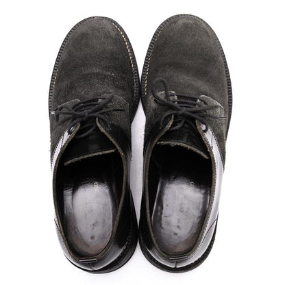 COMME des GARCONS HOMME Leather Suede Shoes Black Size 24cm