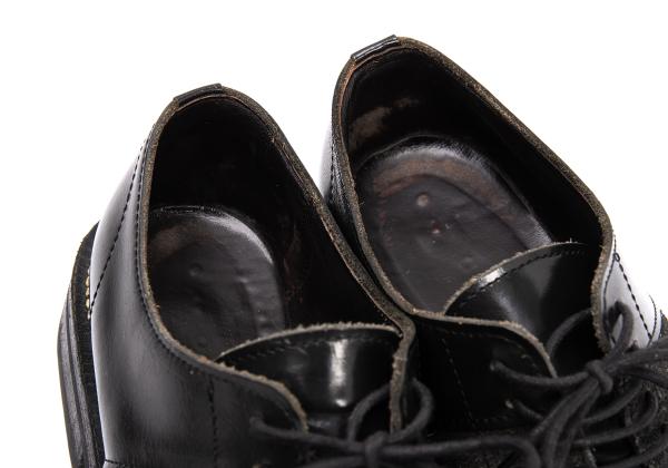 COMME des GARCONS HOMME Leather Suede Shoes Black Size 24cm