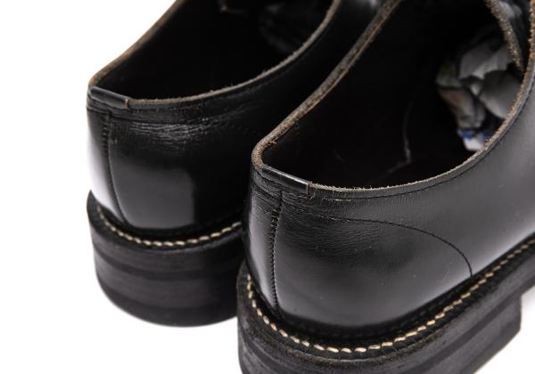 COMME des GARCONS HOMME Leather Suede Shoes Black Size 24cm