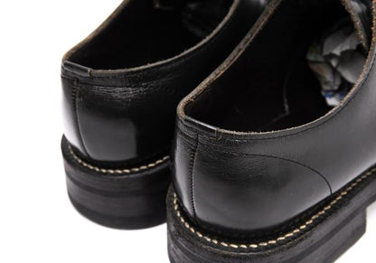 COMME des GARCONS HOMME Leather Suede Shoes Black Size 24cm