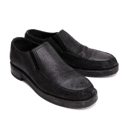 COMME des GARCONS HOMME Cracked Slip-Ons Black Size 24cm