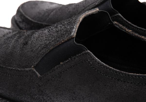 COMME des GARCONS HOMME Cracked Slip-Ons Black Size 24cm