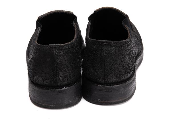 COMME des GARCONS HOMME Cracked Slip-Ons Black Size 24cm