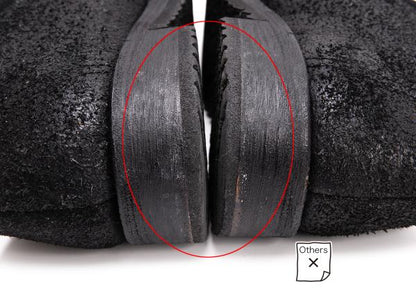 COMME des GARCONS HOMME Cracked Slip-Ons Black Size 24cm
