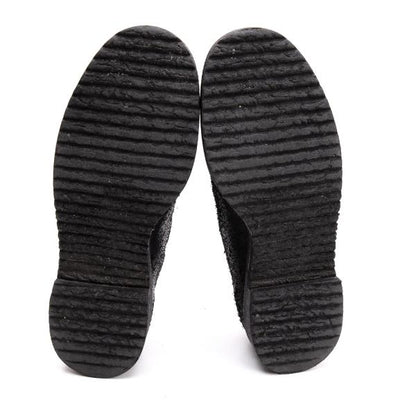 COMME des GARCONS HOMME Cracked Slip-Ons Black Size 24cm