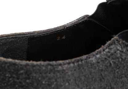 COMME des GARCONS HOMME Cracked Slip-Ons Black Size 24cm