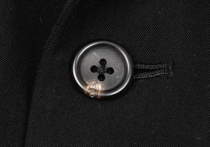 Yohji Yamamoto POUR HOMME Black Wool Sashiko Jacket Size M
