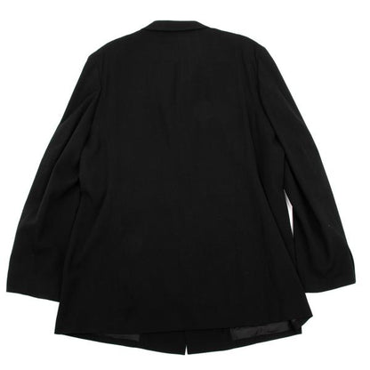 Yohji Yamamoto POUR HOMME Black Wool Sashiko Jacket Size M