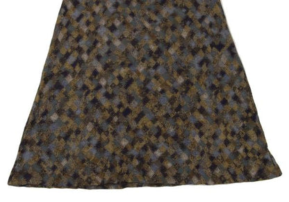 JURGEN LEHL Cotton Diamond Check Jacquard Blue Multi Blouse Size M
