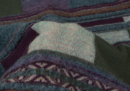M.&KYOKO Wool Blend V-Neck Cardigan Sweater Purple Size 1