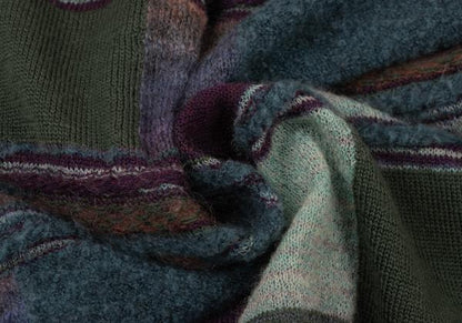 M.&KYOKO Wool Blend V-Neck Cardigan Sweater Purple Size 1