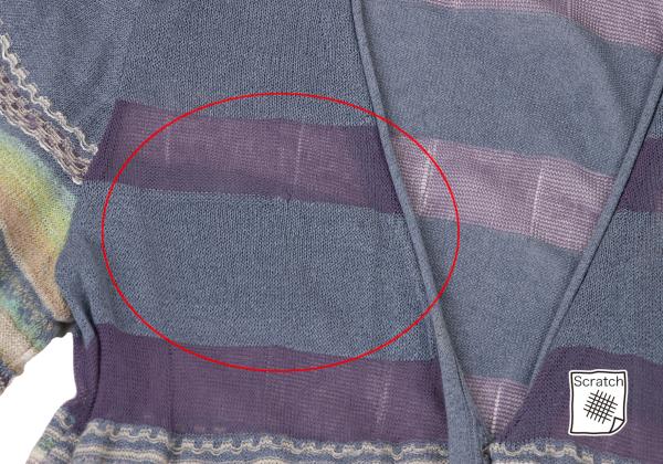 M.&KYOKO Blue Multi Washi Blend Sleeve Cardigan Size 1