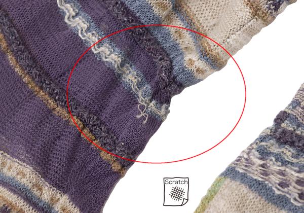 M.&KYOKO Blue Multi Washi Blend Sleeve Cardigan Size 1