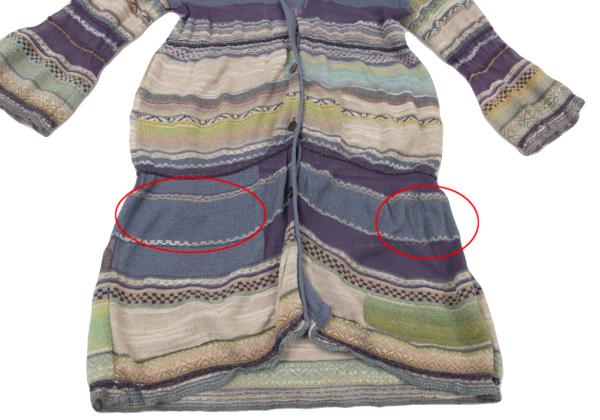M.&KYOKO Blue Multi Washi Blend Sleeve Cardigan Size 1