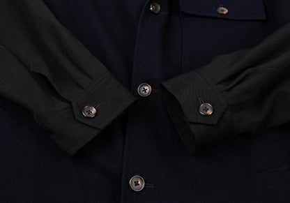 Yohji Yamamoto POUR HOMME Wool Mixed Jacket Blue Size M
