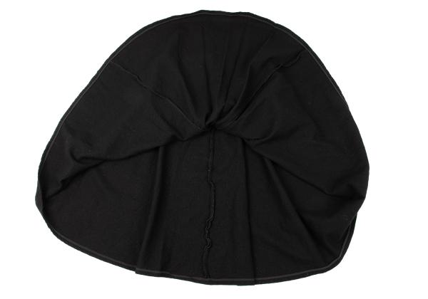 Y's Wool Tuck Gather Midi Skirt Black Size 2