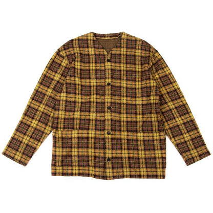 Y's for men Check Flannel Shirt Jacket Yellow Size M