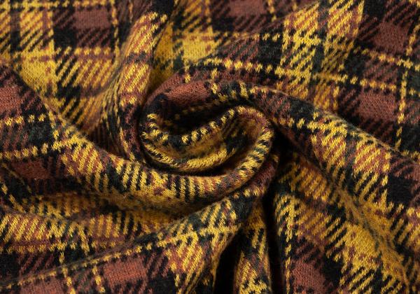 Y's for men Check Flannel Shirt Jacket Yellow Size M