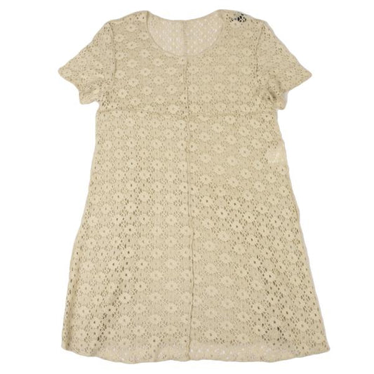 COMME des GARCONS Crochet Knit Tunic Blend Ivory Size M