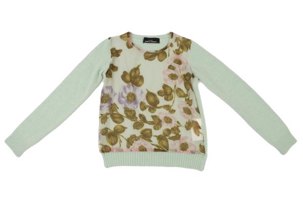 COMME des GARCONS Flower Print Knit Mint Green Size M
