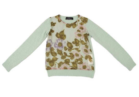 COMME des GARCONS Flower Print Knit Mint Green Size M
