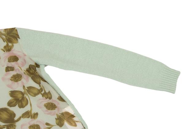COMME des GARCONS Flower Print Knit Mint Green Size M