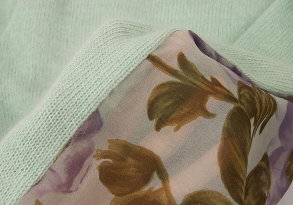 COMME des GARCONS Flower Print Knit Mint Green Size M