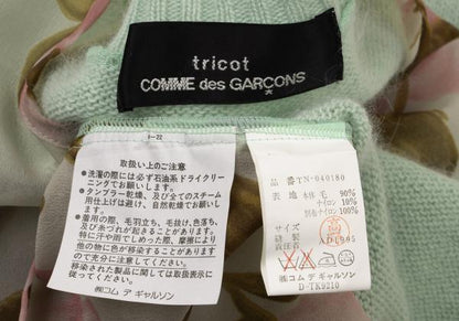 COMME des GARCONS Flower Print Knit Mint Green Size M