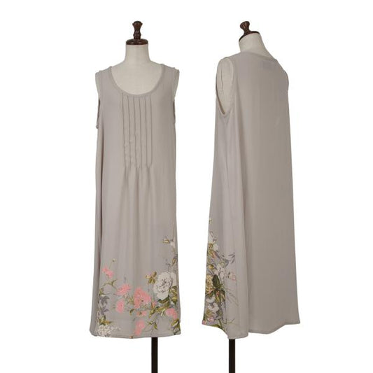 COMME des GARCONS Floral Print Sheer Dress Grey Size M
