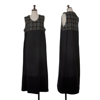 tricot COMME des GARCONS Mixed Check Dress Black Size M