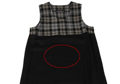tricot COMME des GARCONS Mixed Check Dress Black Size M
