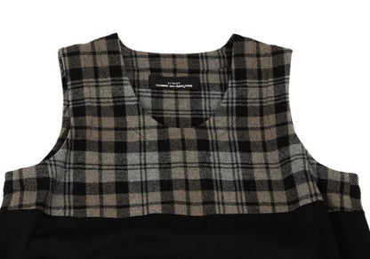 tricot COMME des GARCONS Mixed Check Dress Black Size M