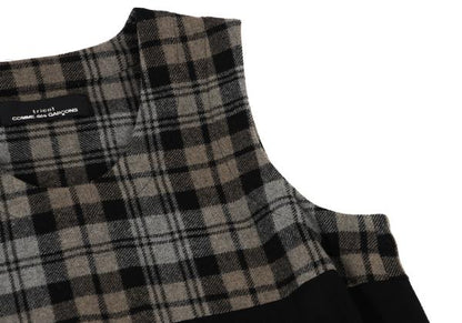 tricot COMME des GARCONS Mixed Check Dress Black Size M