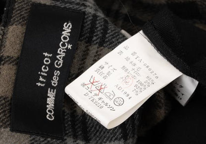 tricot COMME des GARCONS Mixed Check Dress Black Size M